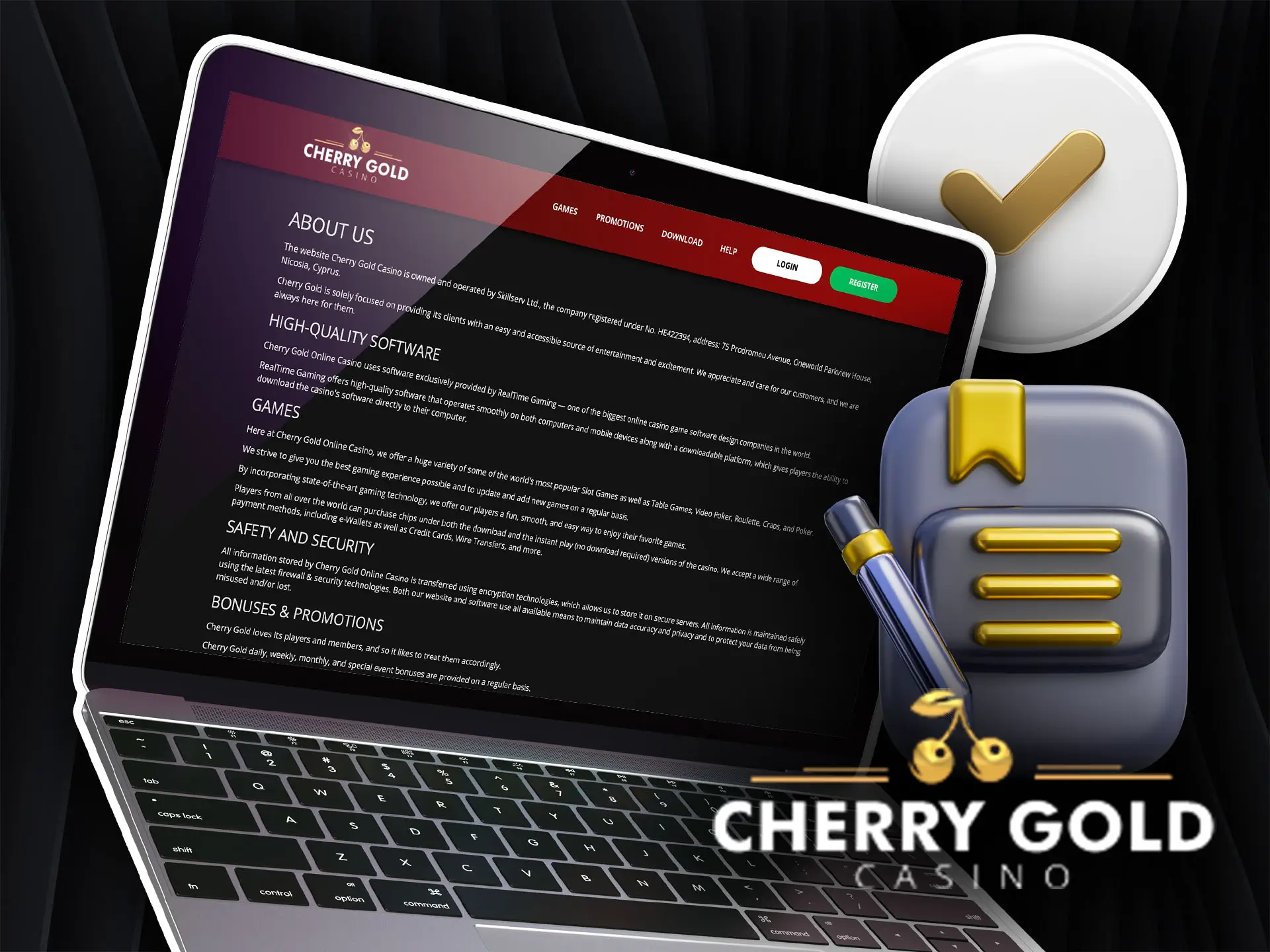 Main information about Cherry Gold Casino for United Kingdom.