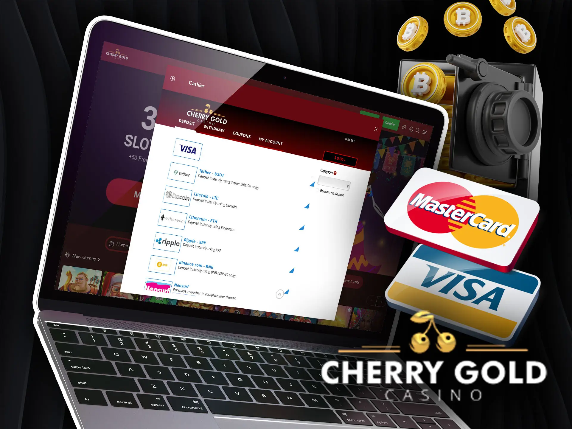 Payment methods at Cherry Gold Casino for United Kingdom.